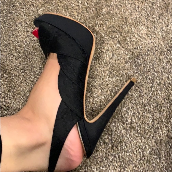 Brand new black sling back heels David tutera - Picture 6 of 8